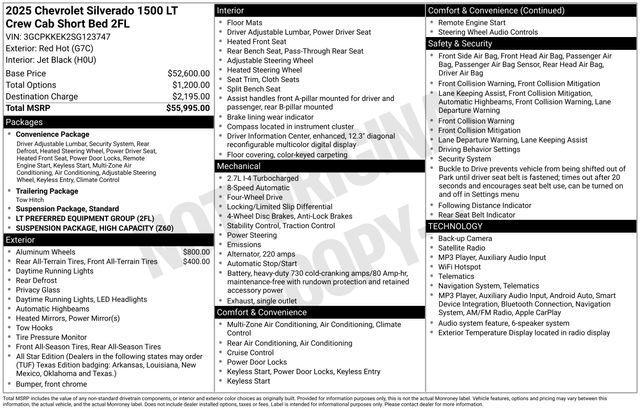 Chevrolet Silverado 1500 LT-L Crew Cab 4WD 2025