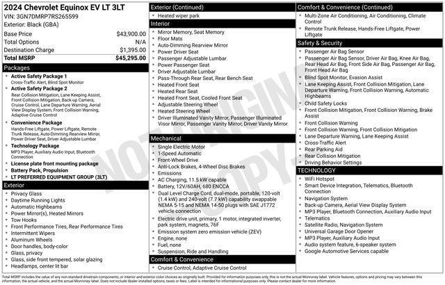 Chevrolet Equinox EV 3LT 2024