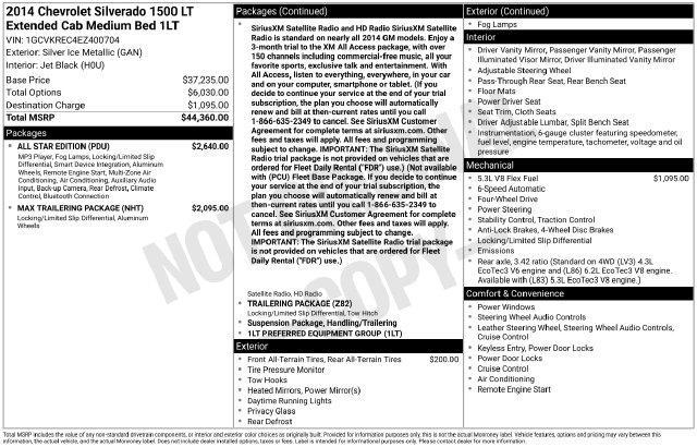 Chevrolet Silverado 1500 2LT Double Cab 4WD 2014