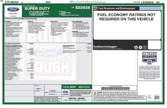 Ford F-350 SD XL Crew Cab Long Bed 4WD 2020