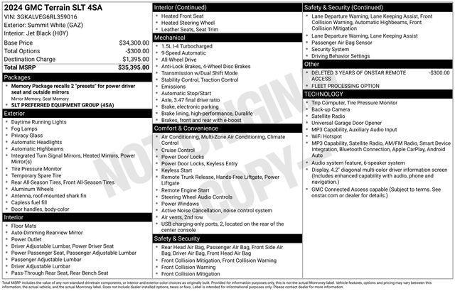 GMC Terrain SLT AWD 2024