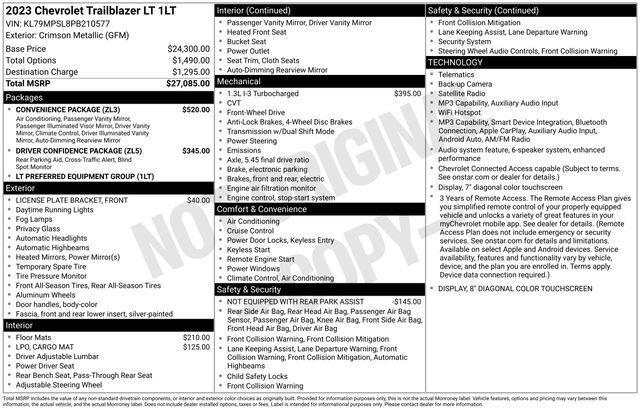 Chevrolet TrailBlazer LT 2023