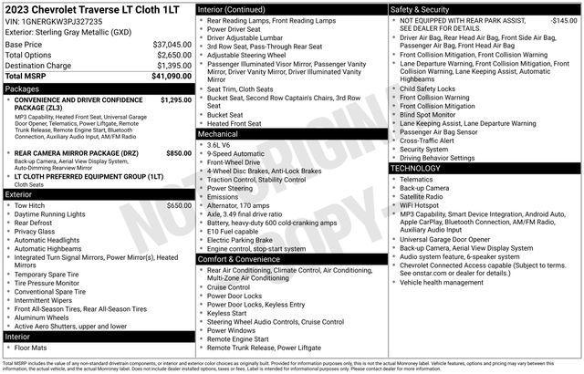 Chevrolet Traverse LT Cloth FWD 2023