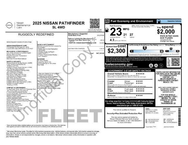 Nissan Pathfinder SL 4WD 2025