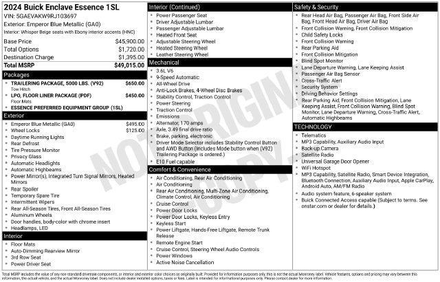 Buick Enclave Essence AWD 2024