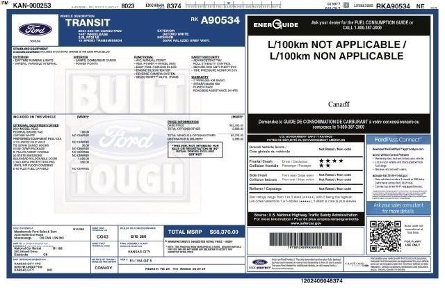 Ford Transit 250 Van High Roof w/Sliding Pass. 148-in. WB EL 2024