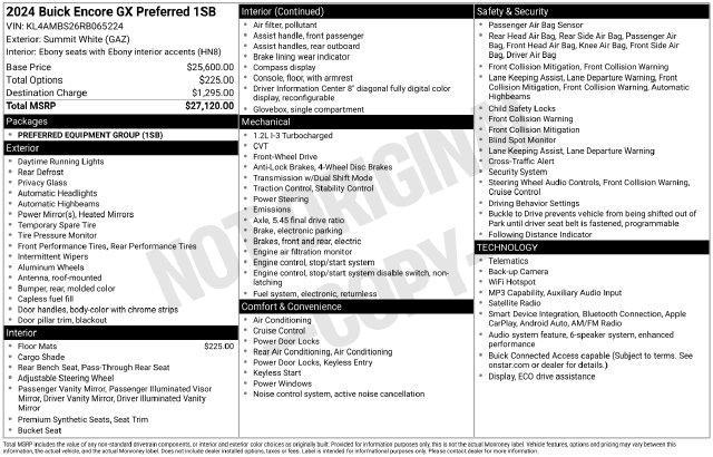 Buick Encore GX Preferred 2024
