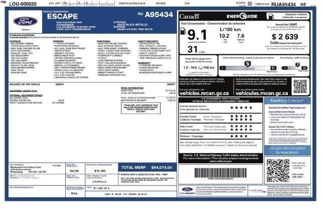 Ford Escape Platinum AWD 2024