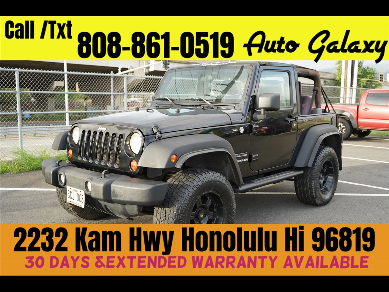 2013 Jeep Wrangler 4WD 2dr Sport