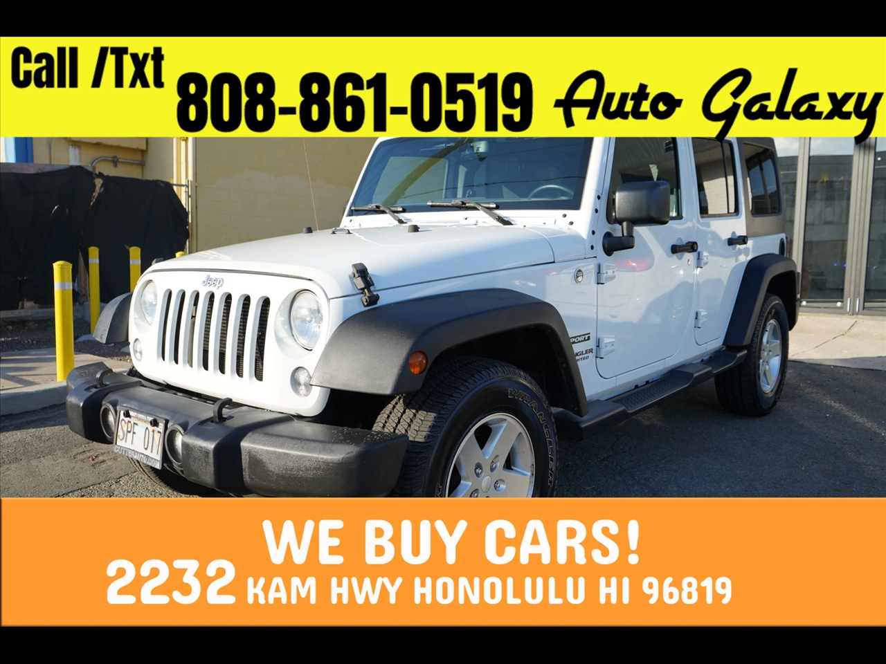 2015 Jeep Wrangler Unlimited 4WD 4dr Sport