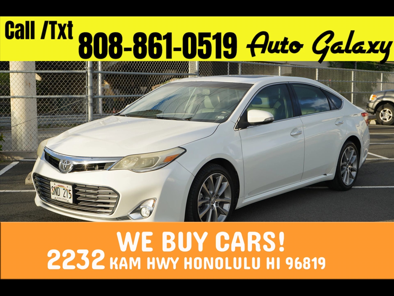 2015 Toyota Avalon 4dr Sdn Limited (Natl)