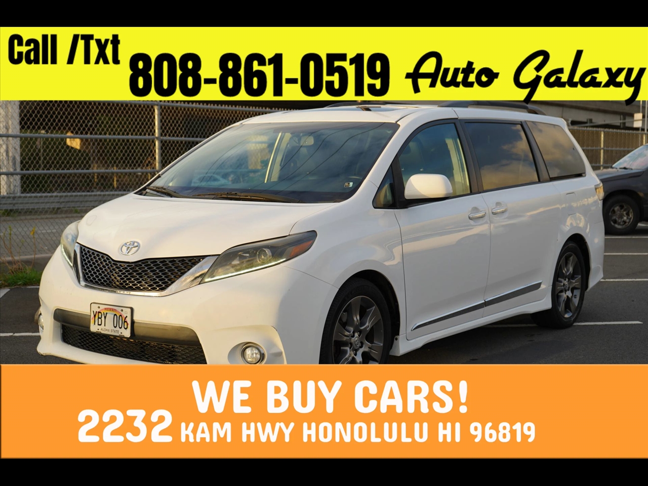 2015 Toyota Sienna 5dr 8-Pass Van SE FWD (Natl)