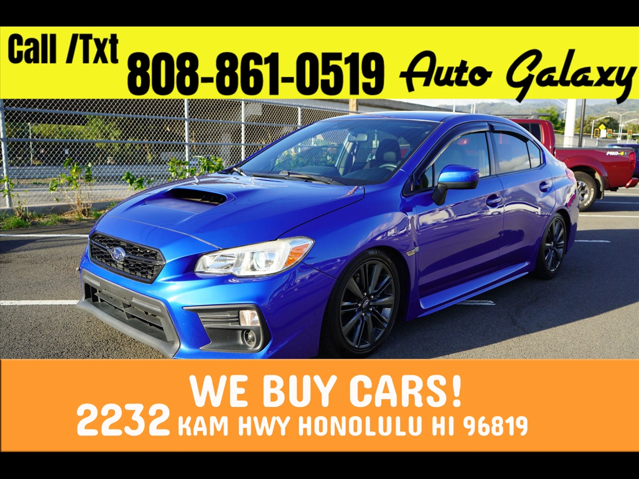 2020 Subaru WRX Manual