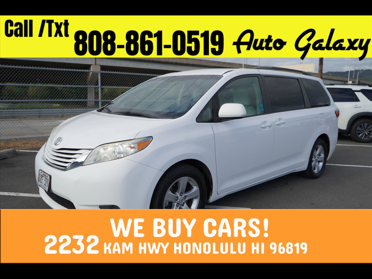 2016 Toyota Sienna 5dr 7-Pass Van LE AAS FWD (Natl)