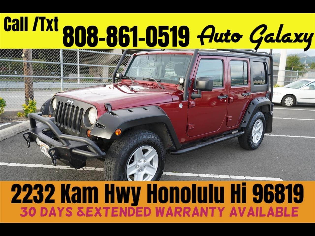 2012 Jeep Wrangler Unlimited 4WD 4dr Sport