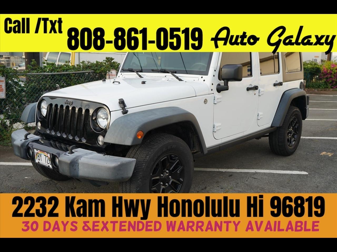 2015 Jeep Wrangler Unlimited 4WD 4dr Willys Wheeler