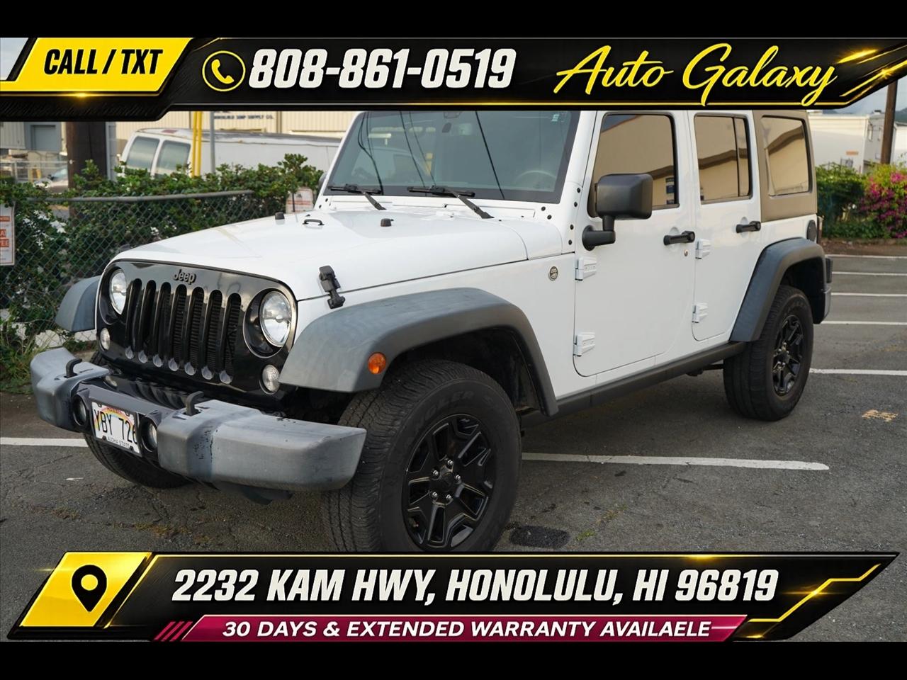 2015 Jeep Wrangler Unlimited 4WD 4dr Willys Wheeler