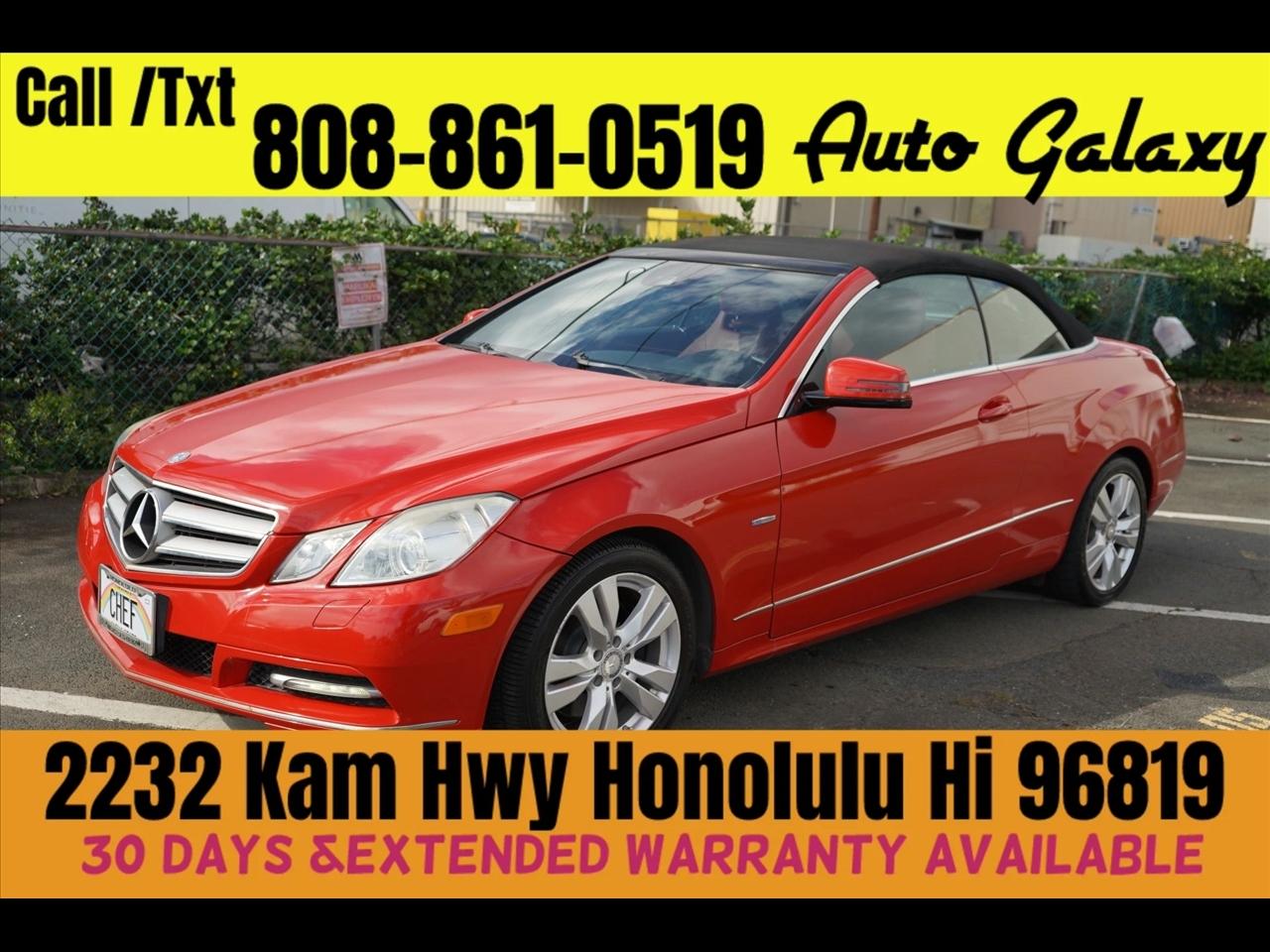 2012 Mercedes-Benz E-Class 2dr Cabriolet E 350 RWD