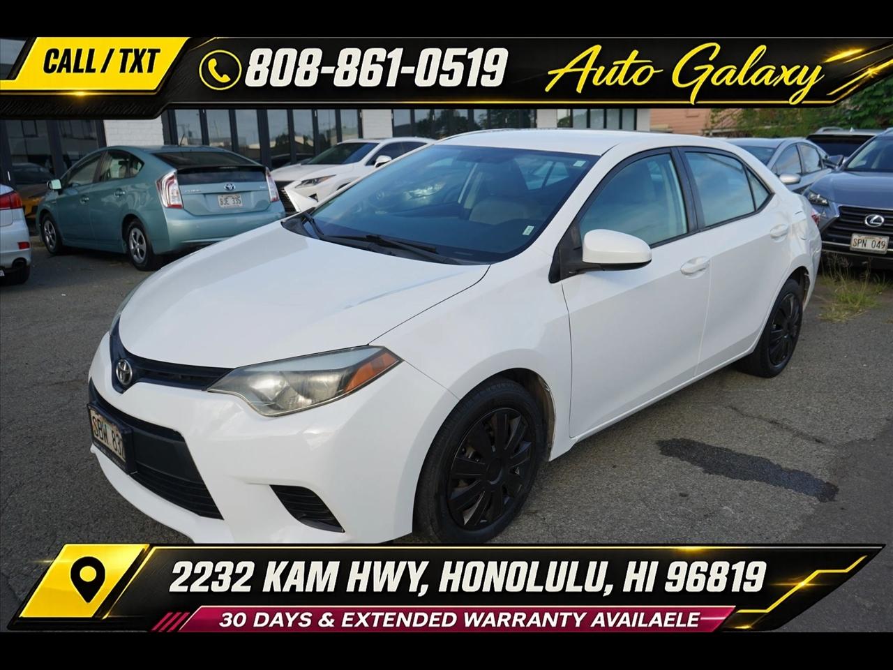 2014 Toyota Corolla 4dr Sdn Man L (Natl)