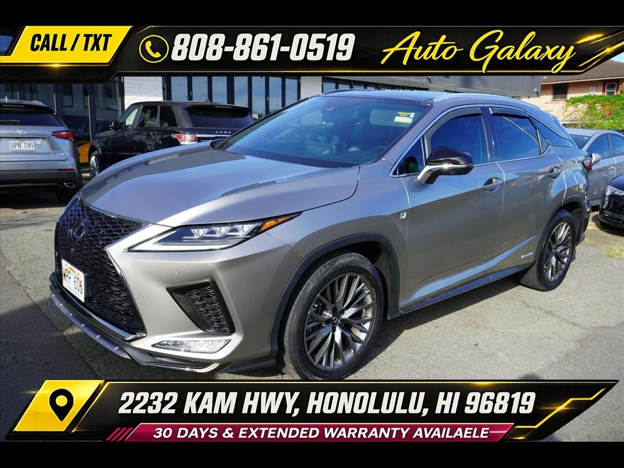 2022 Lexus RX RX 450h F SPORT Handling AWD