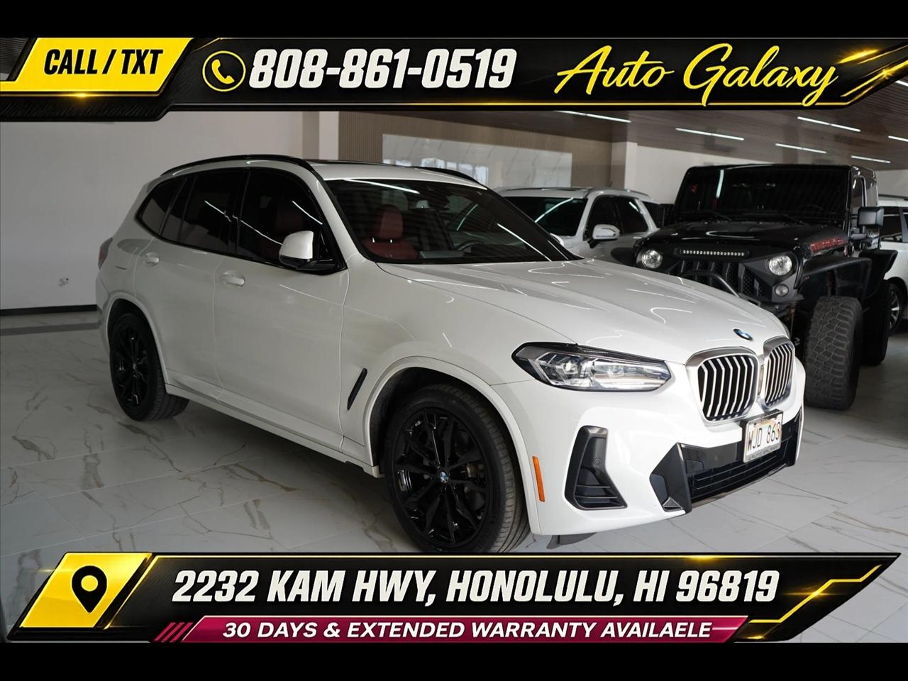 2022 BMW X3 sDrive30i Sports Activity Vehicle
