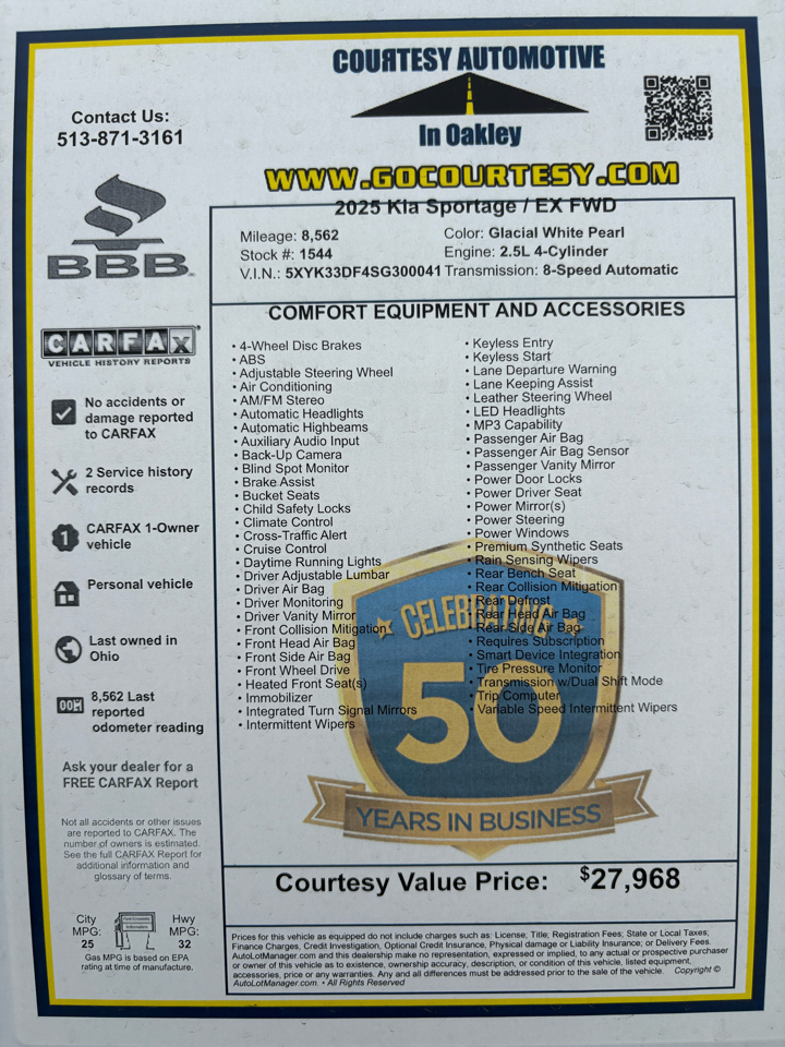 Kia Sportage EX FWD 2025