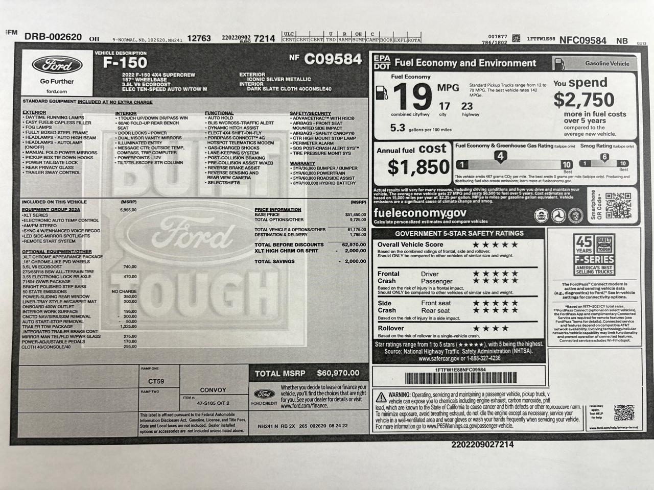 Ford F-150 XLT 4WD SuperCrew 6.5' Box 2022