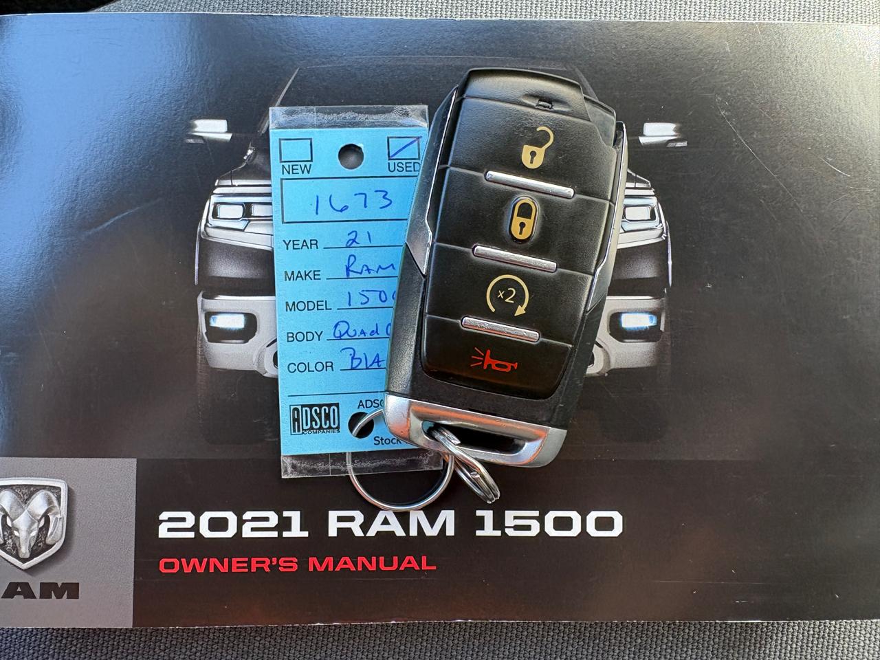 RAM 1500 Big Horn 4x4 Quad Cab 6'4" Box 2021