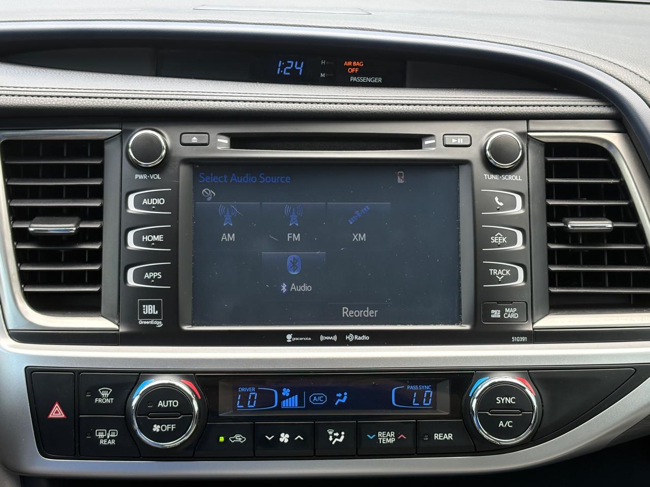 Toyota Highlander Limited V6 AWD (Natl) 2019