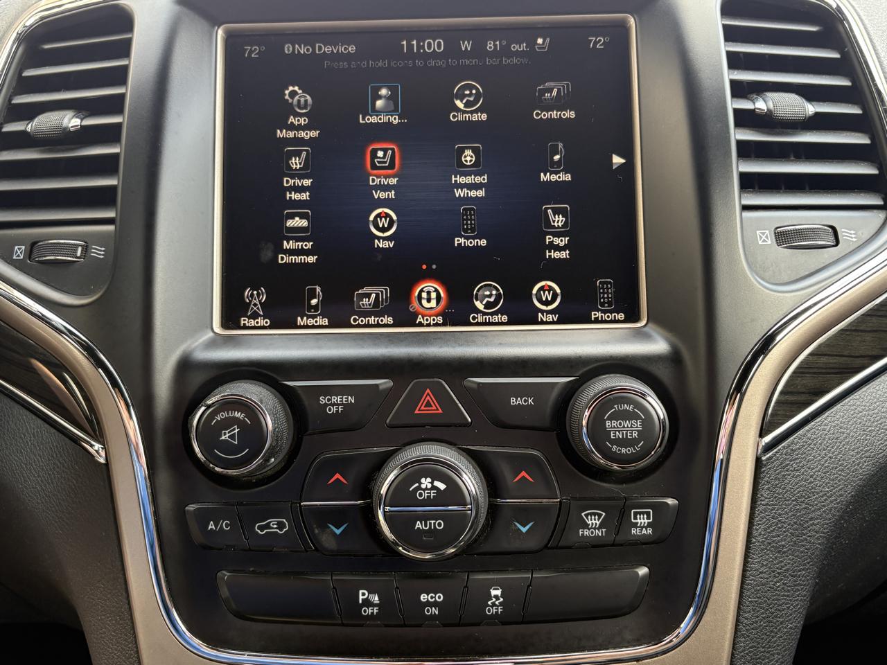Jeep Grand Cherokee 4WD 4dr Overland 2015
