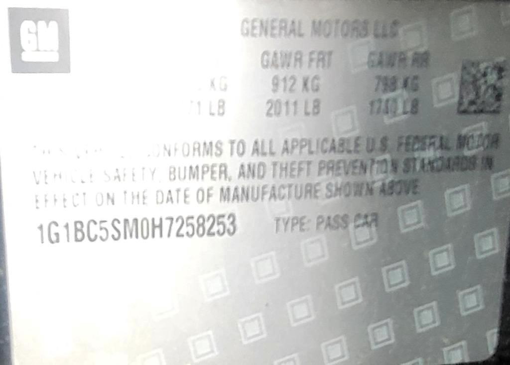 Chevrolet Cruze LS Auto 2017