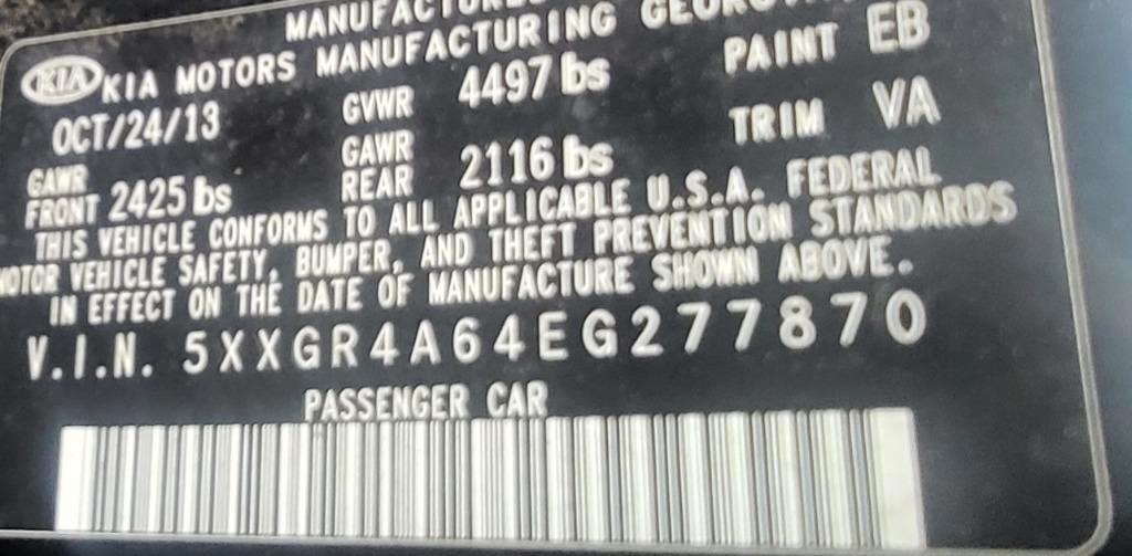 Kia Optima SX Turbo 2014