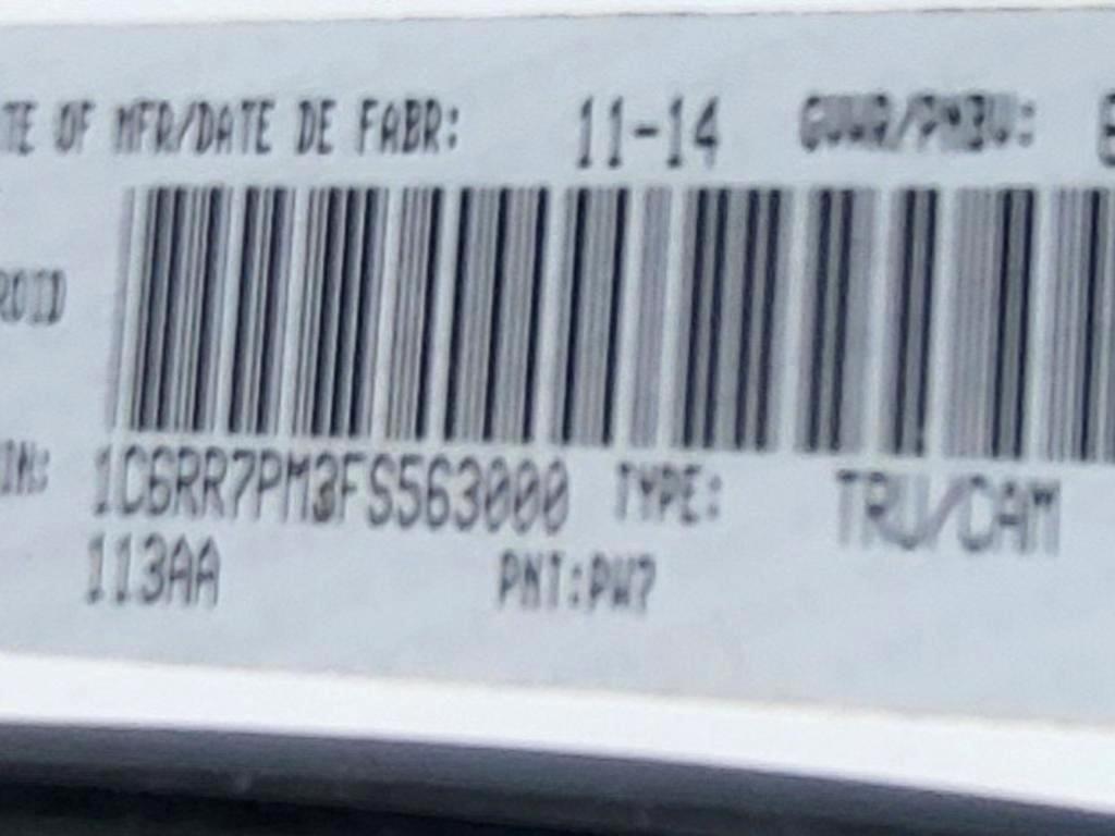 RAM 1500 Longhorn Crew Cab SWB 4WD 2015