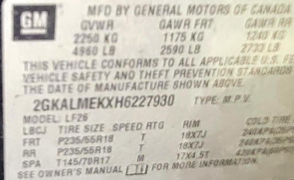 GMC Terrain SLE1 FWD 2017