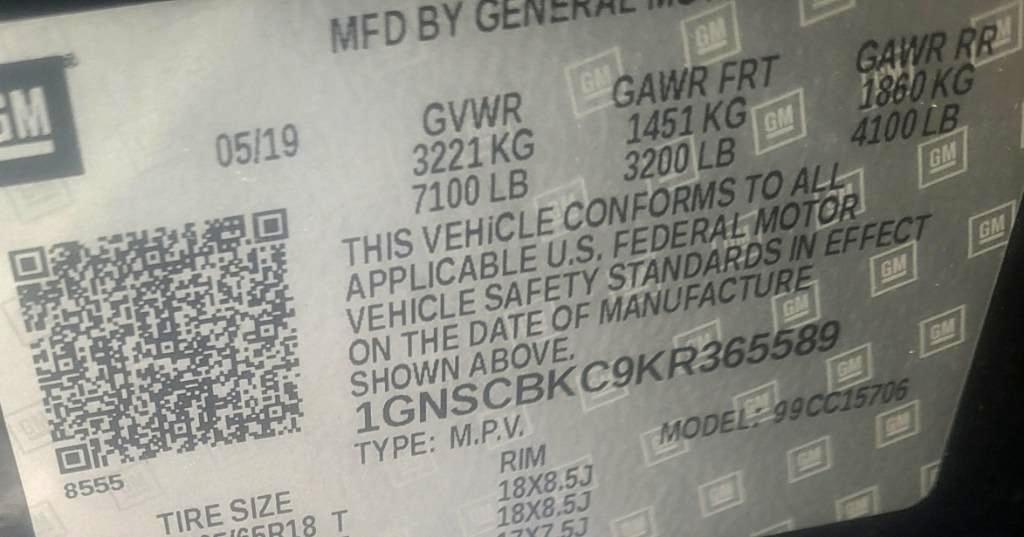 Chevrolet Tahoe LT 2WD 2019