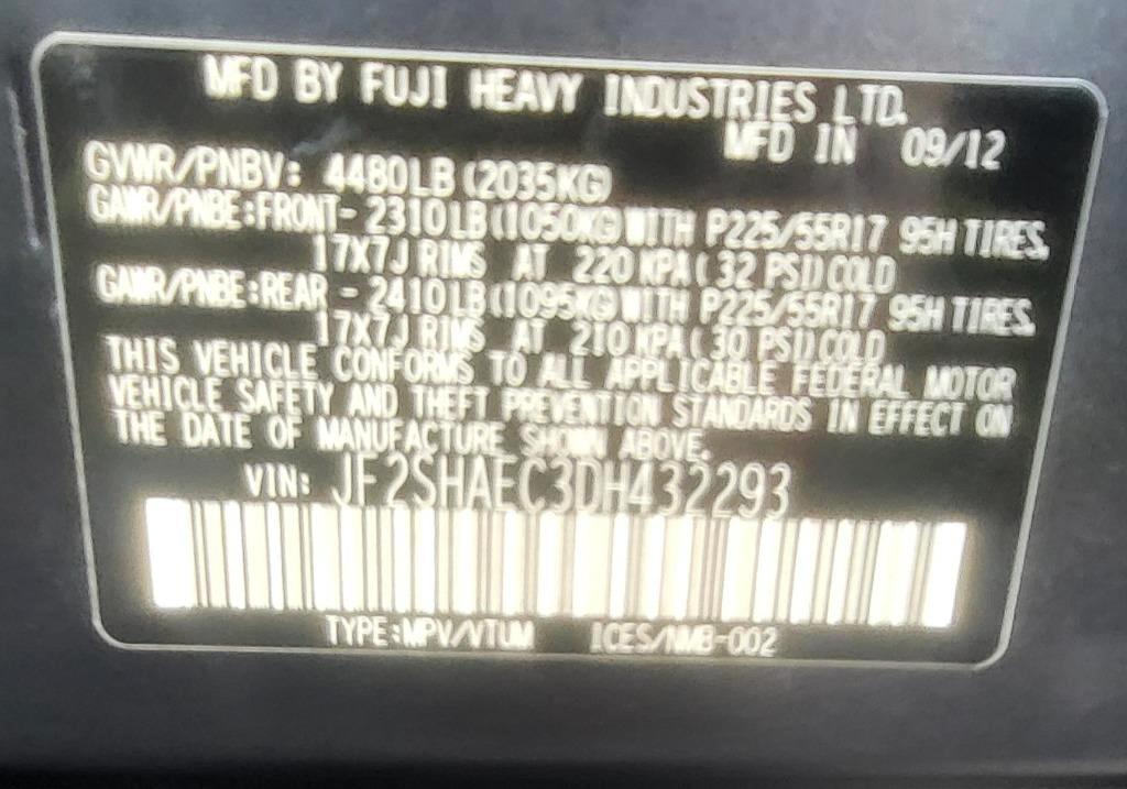 Subaru Forester 2.5X Limited 2013