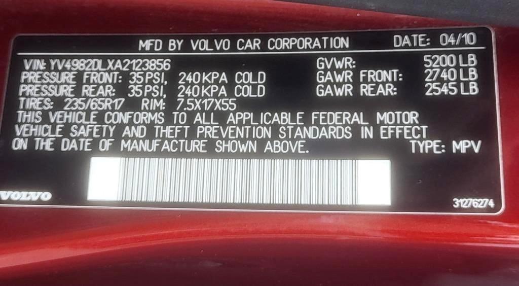 Volvo XC60 T6 FWD 2010