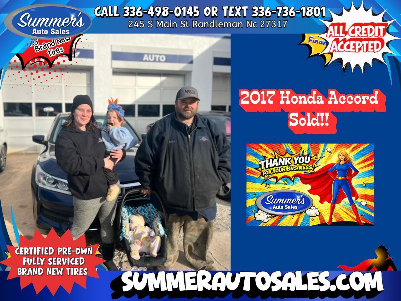 2017 Honda Accord LX Sedan CVT