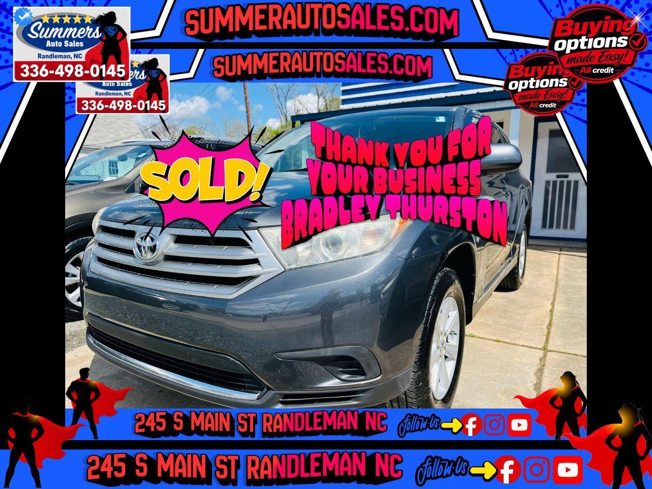 2013 Toyota Highlander 2WD with 3rd-Row Seat