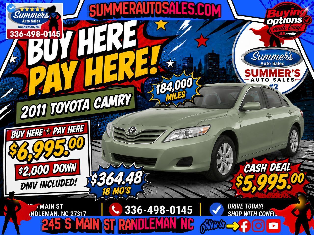 Toyota Camry Base 6-Spd AT 2011