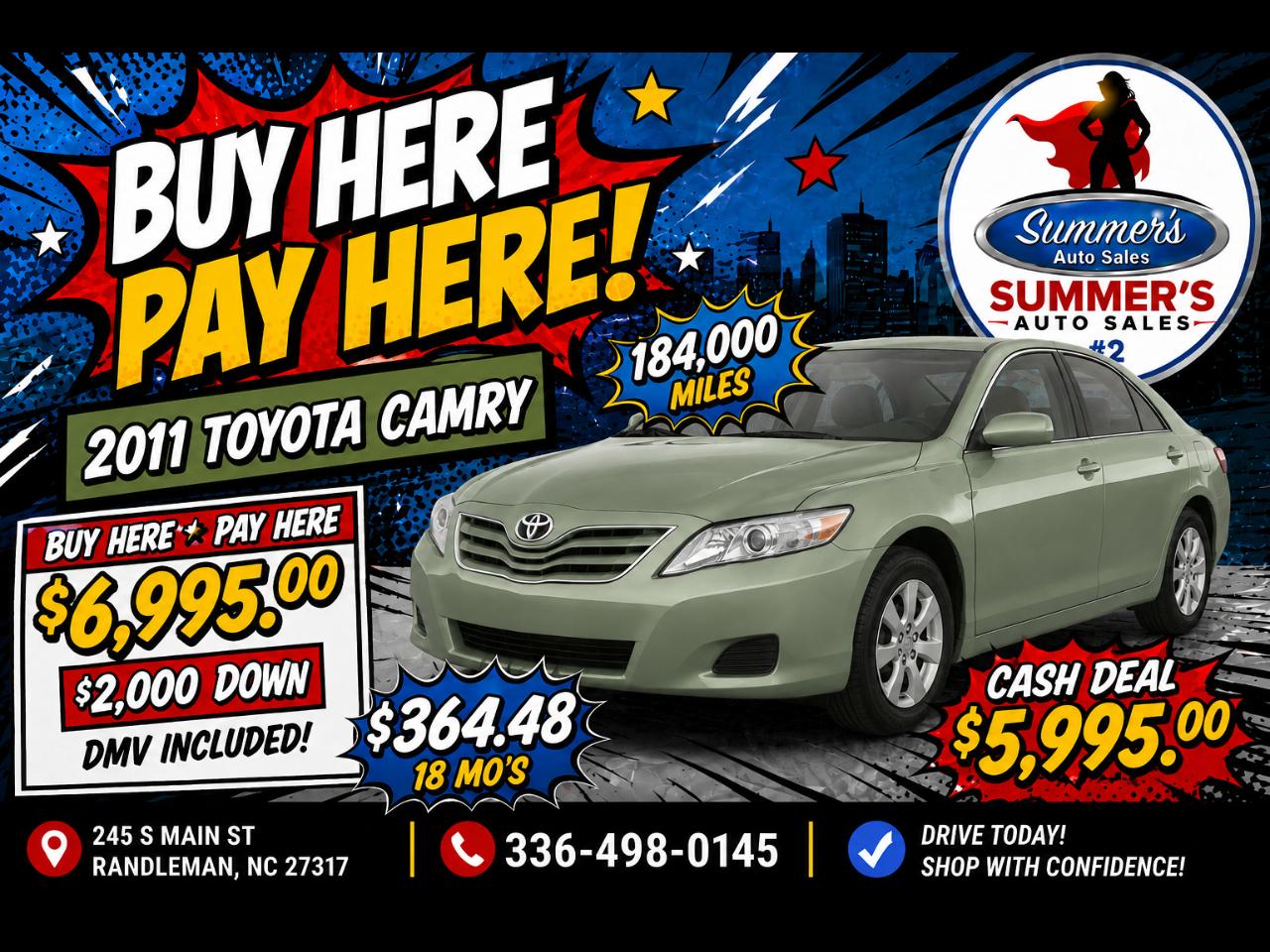 Toyota Camry Base 6-Spd AT 2011
