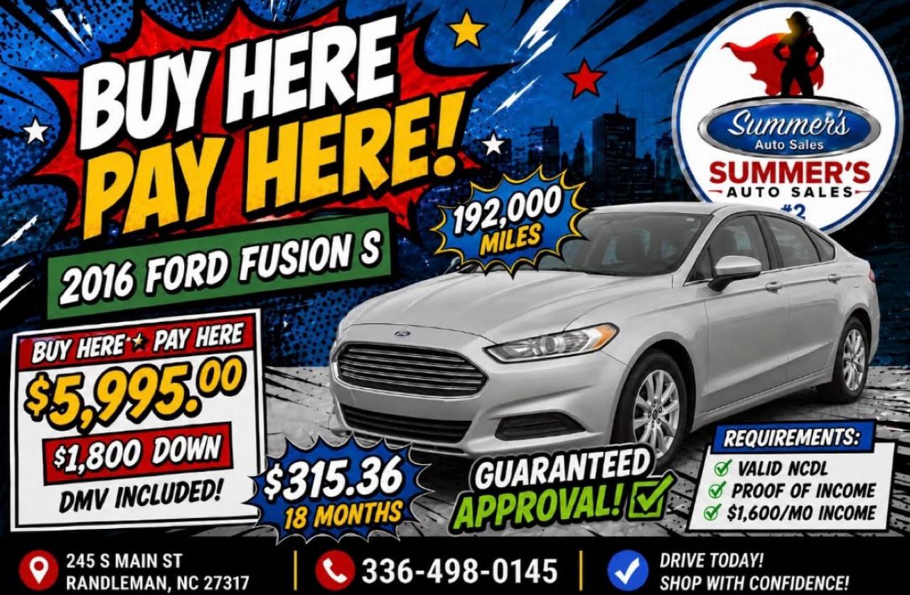 Ford Fusion S 2016