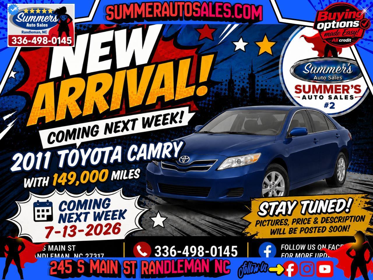 Toyota Camry Base 6-Spd AT 2011