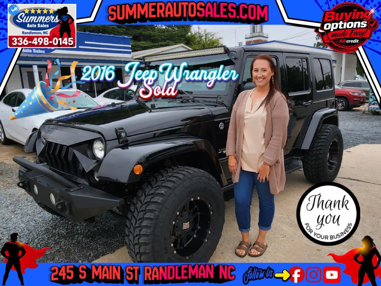 2016 Jeep Wrangler Unlimited Sahara 4WD