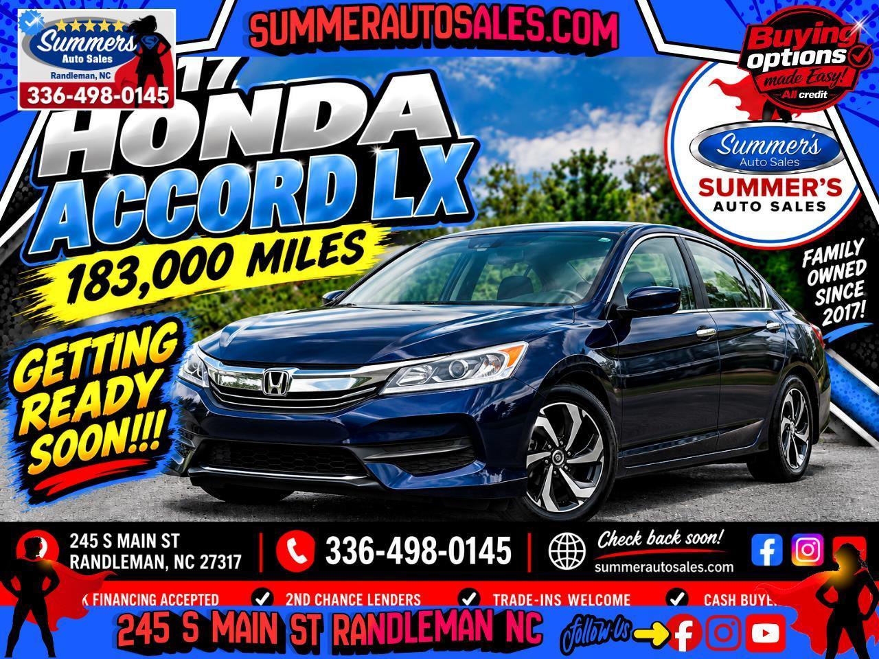 Honda Accord LX Sedan CVT 2017