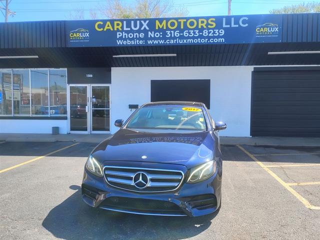 Blue 2017 Mercedes-Benz E-Class E 300 4MATIC Sedan All-Wheel Drive 9-Speed Automatic