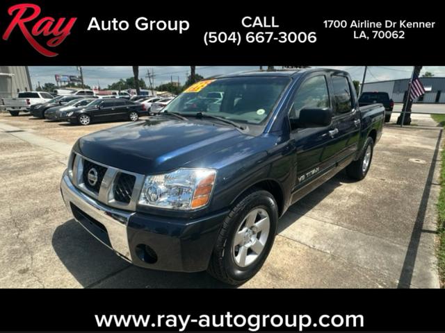 Dark Blue 2006 Nissan Titan Pickup Truck Rear-Wheel Drive