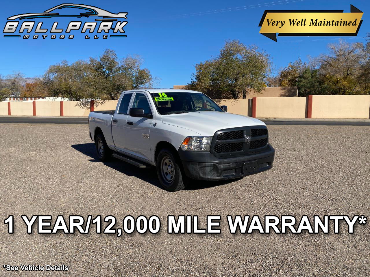 2016 RAM 1500 Tradesman XCab