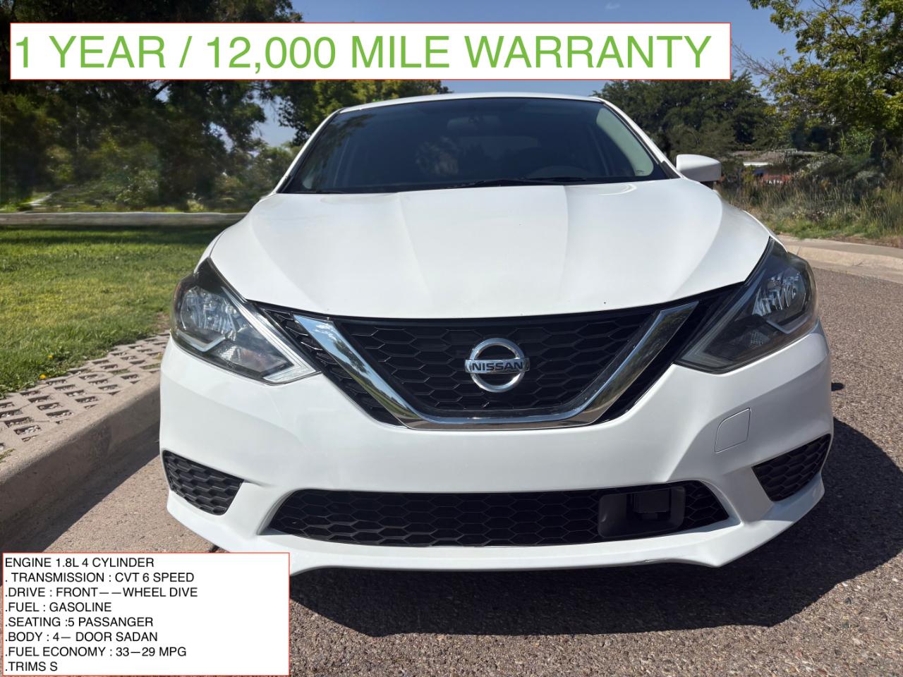 Nissan Sentra S CVT 2019