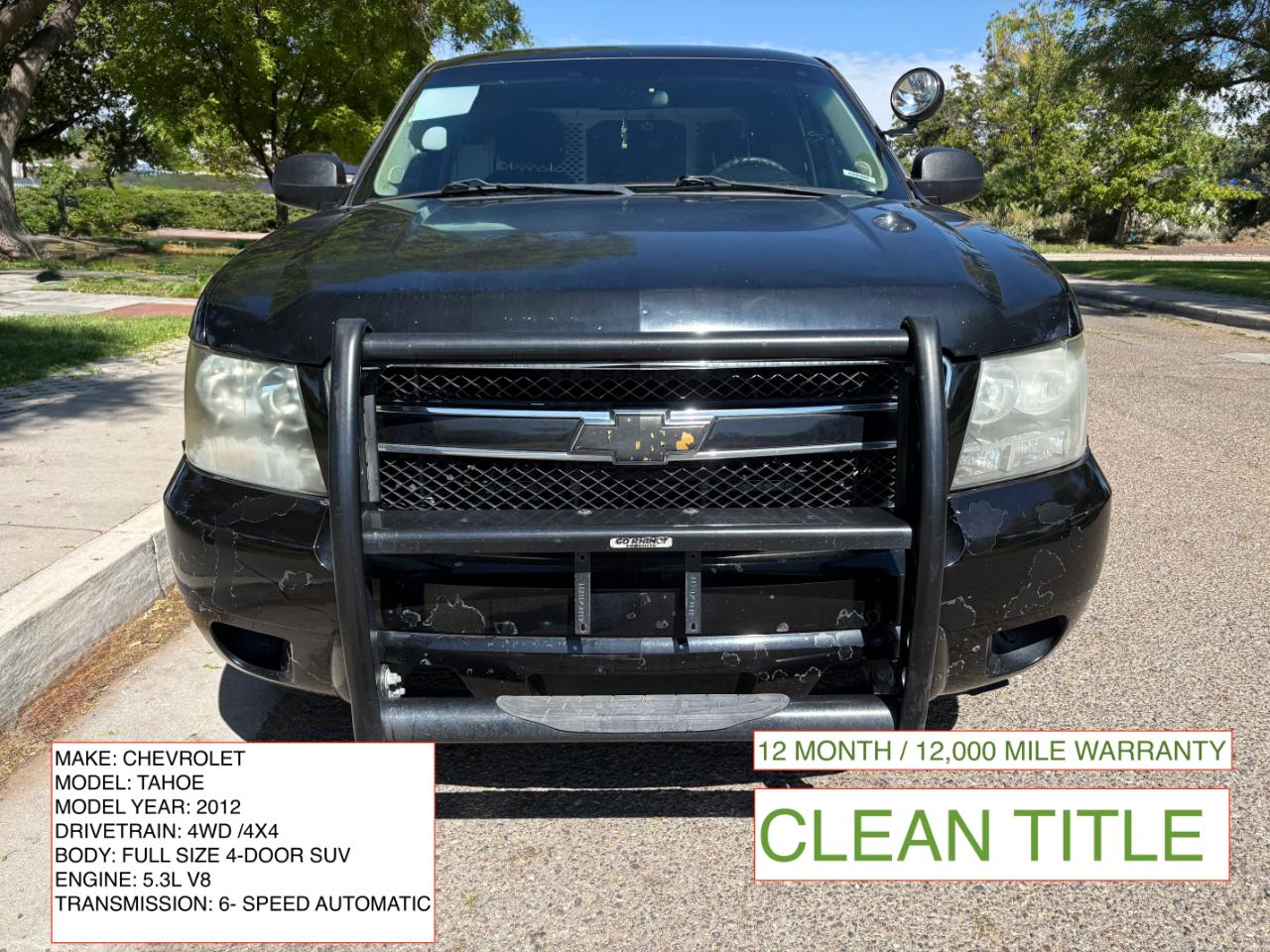 Chevrolet Tahoe Police 2012